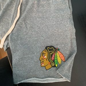 chicago blackhawks sweatshorts